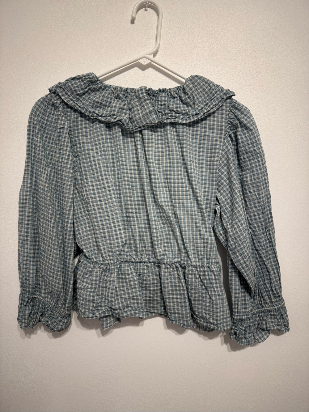 Gap Ruffle Collar V-Neck Top - Picture 3 of 5
